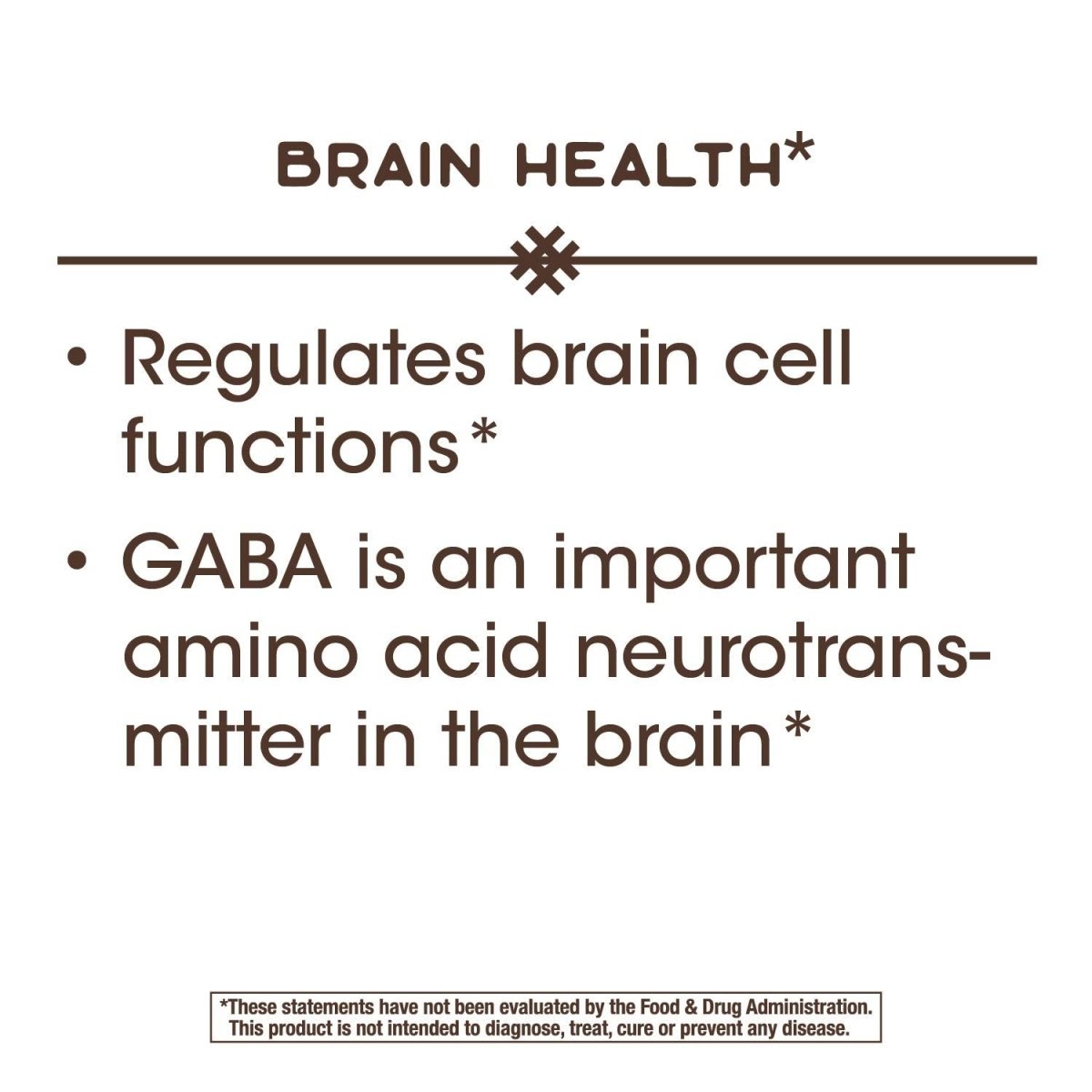 Nature's Way GABA, Acide gamma-aminobutyrique, puissance de 250 mg, 60 VCaps