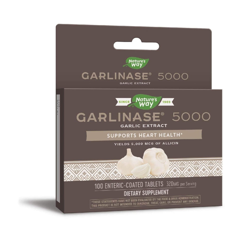 Nature's Way Garlinase Comprimés Entériques, 100 unités (Anciennement Enzymatic Therapy) (L'emballage peut varier)