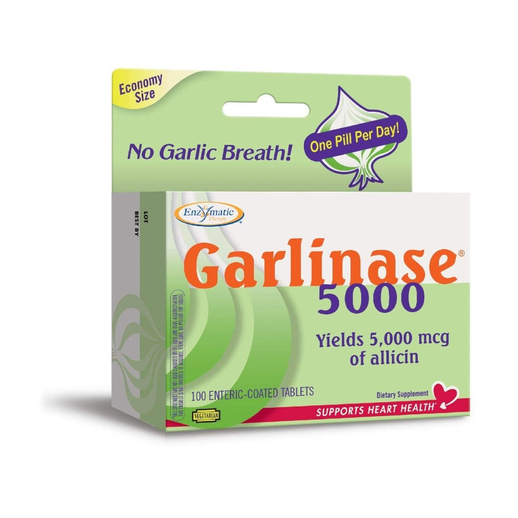 Nature's Way Garlinase Comprimés Entériques, 100 unités (Anciennement Enzymatic Therapy) (L'emballage peut varier)