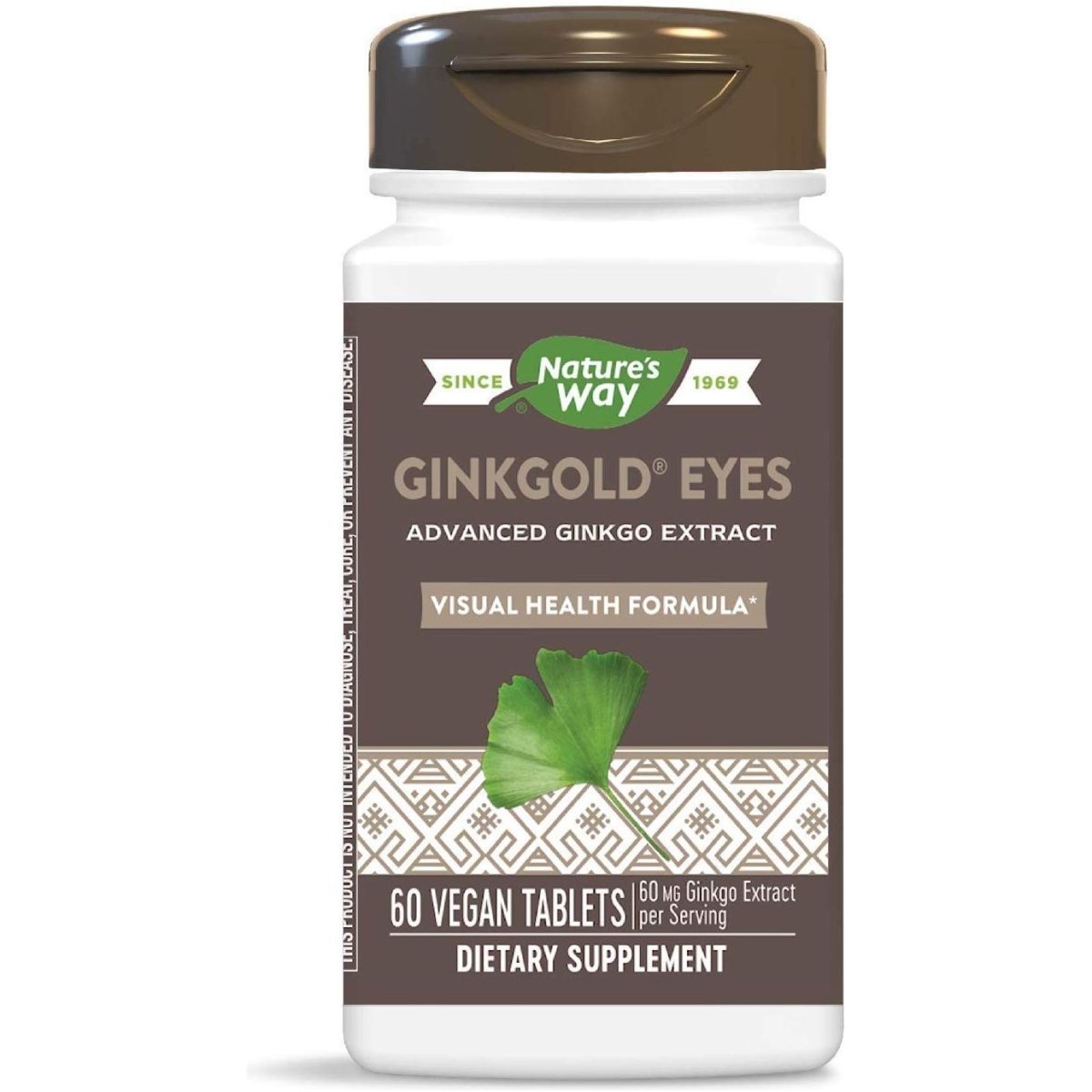Nature's Way, Ginkgold Yeux, 60 comprimés végétaliens (Lot de 4)
