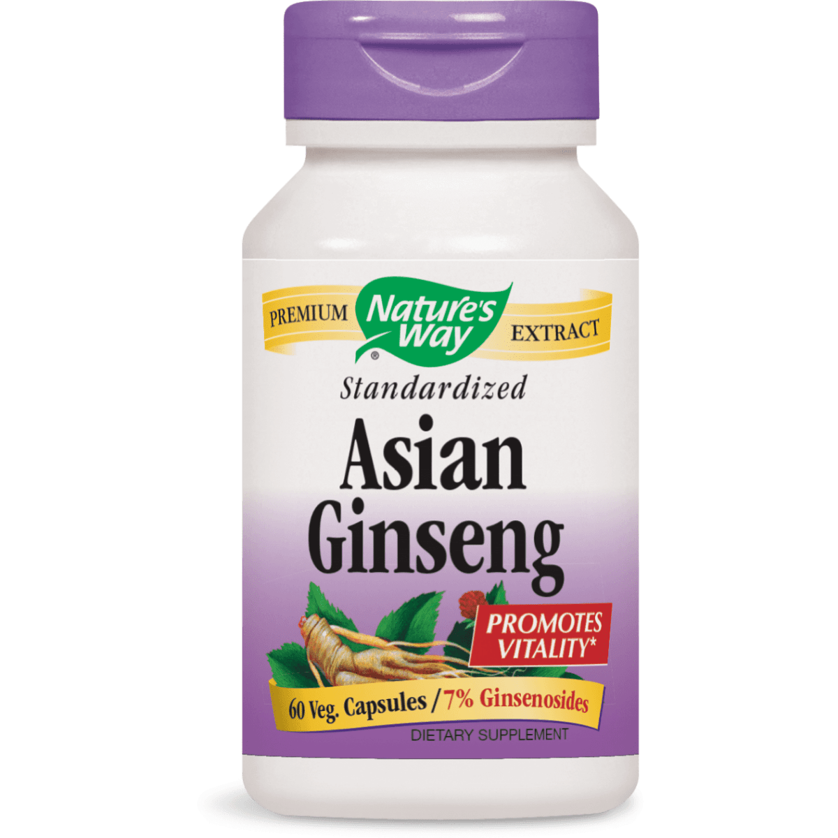 Nature's Way Ginseng Coréen 60 Vcaps