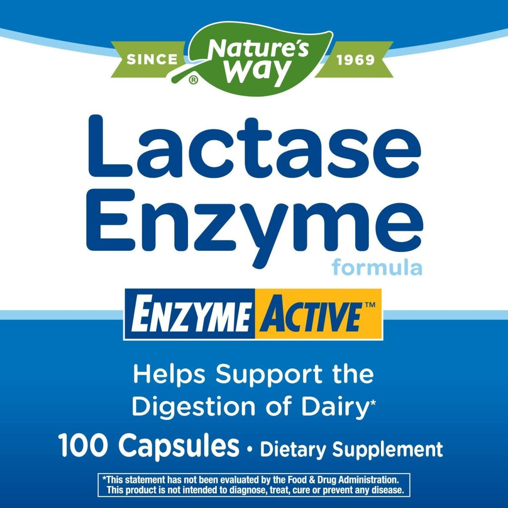 Nature's Way Lactase Enzyme Formula - 100 Gélules