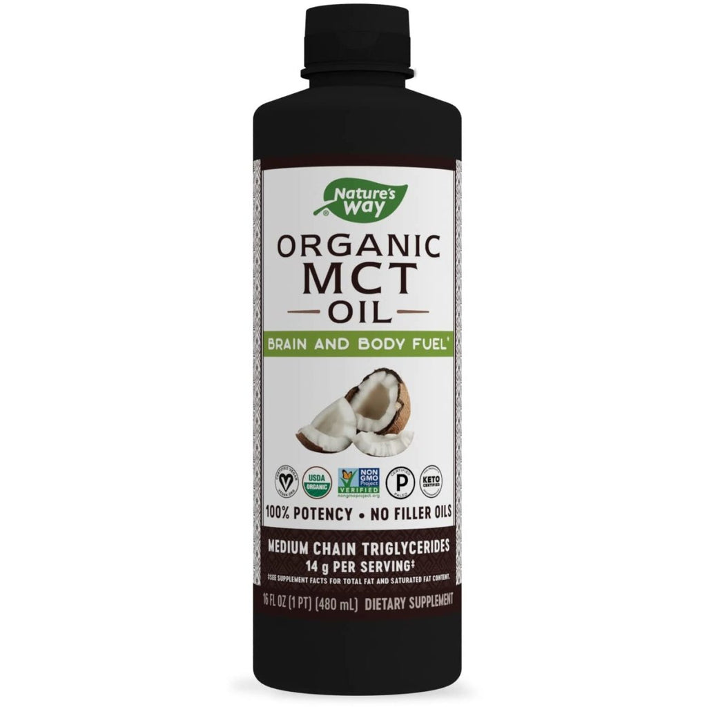 Huile TCM Nature's Way – Carburant Cérébral et Corporel à base de noix de Coco 473 ml
