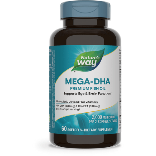 Nature's Way Mega-DHA 60 Capsules molles - Lot de 2