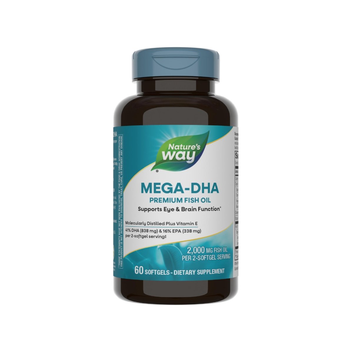 Nature's Way Mega-DHA 60 Capsules molles - Lot de 2