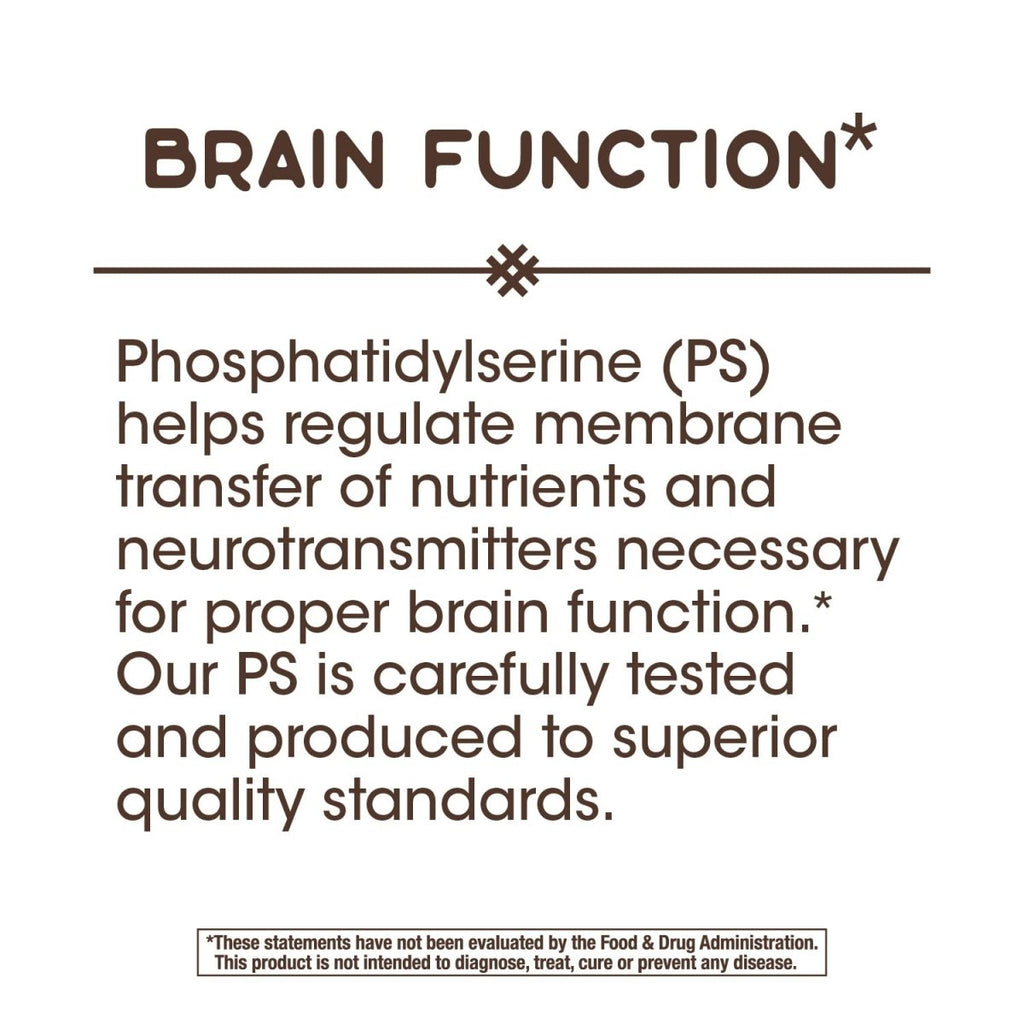 Nature's Way Phosphatidylserine, Supports Brain Function, 60 Softgels