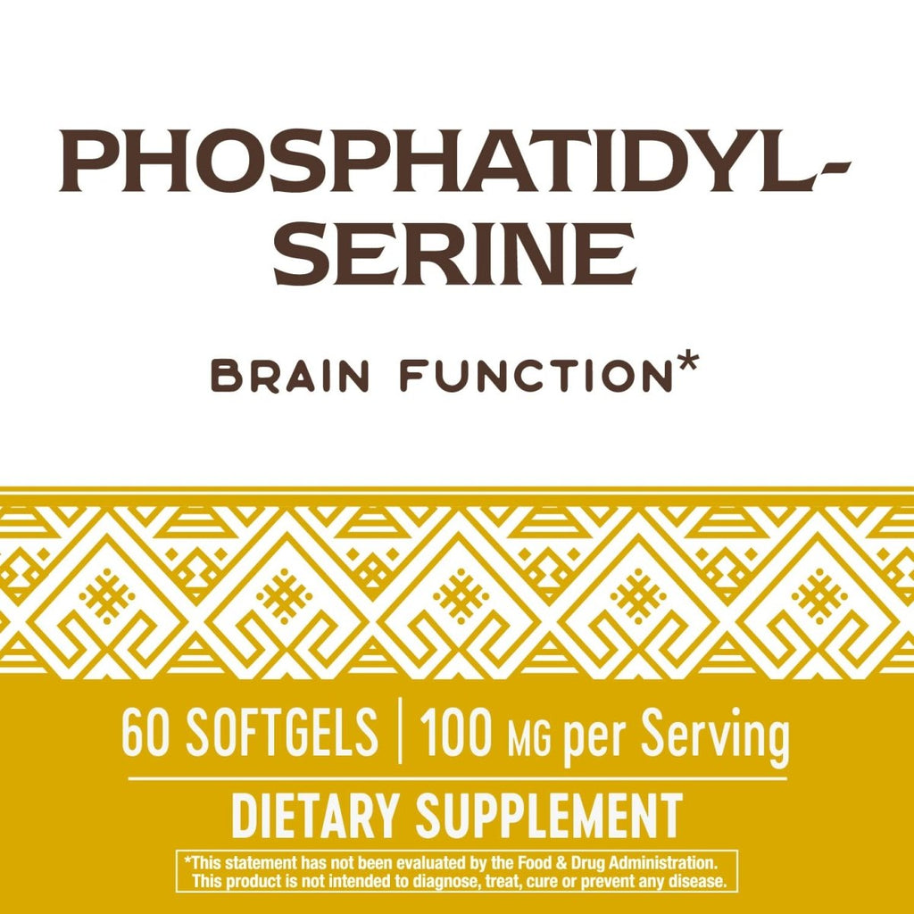 Nature's Way Phosphatidylserine, Supports Brain Function, 60 Softgels