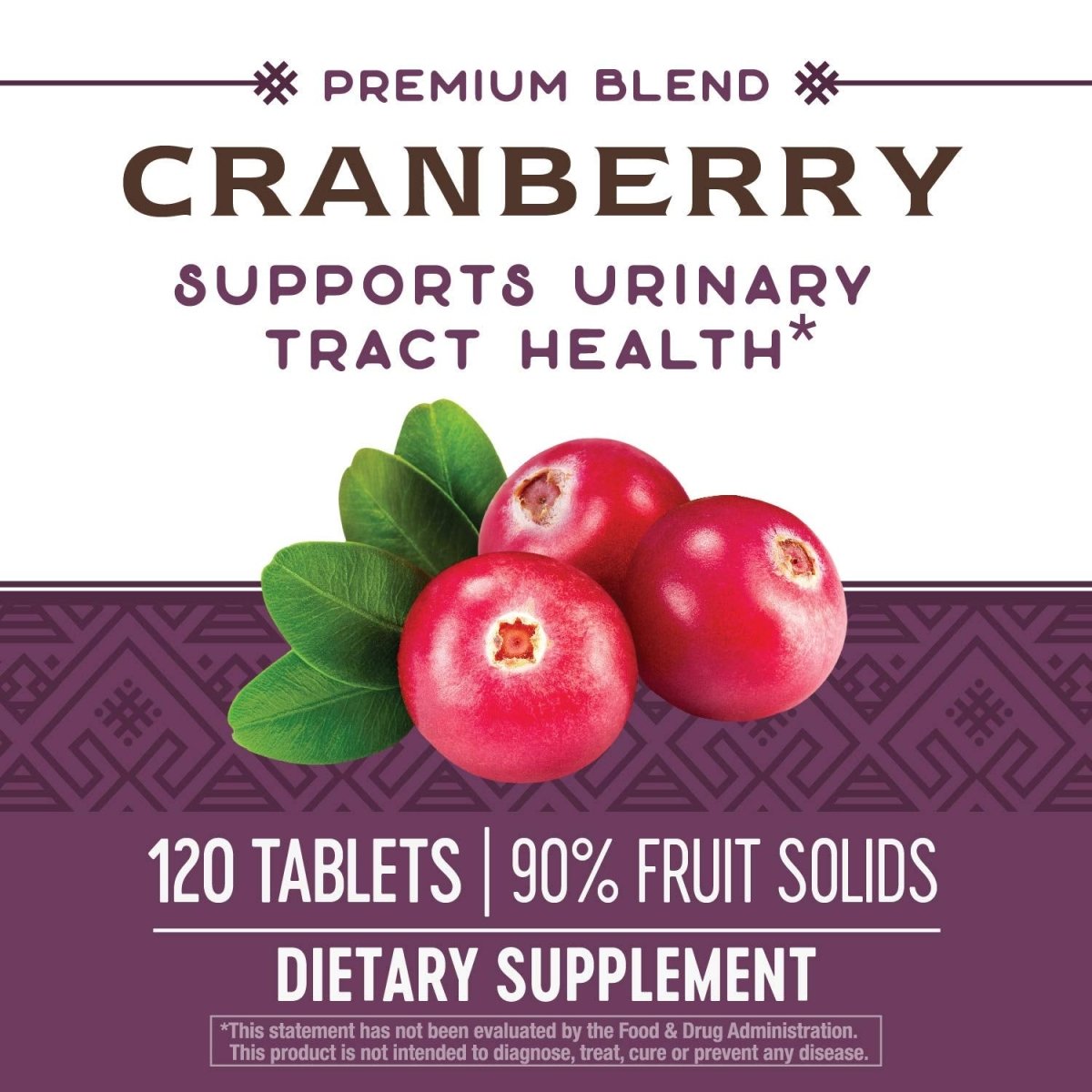 Nature's Way Premium Blend Canneberge 90 % Extrait de fruits 120 gélules
