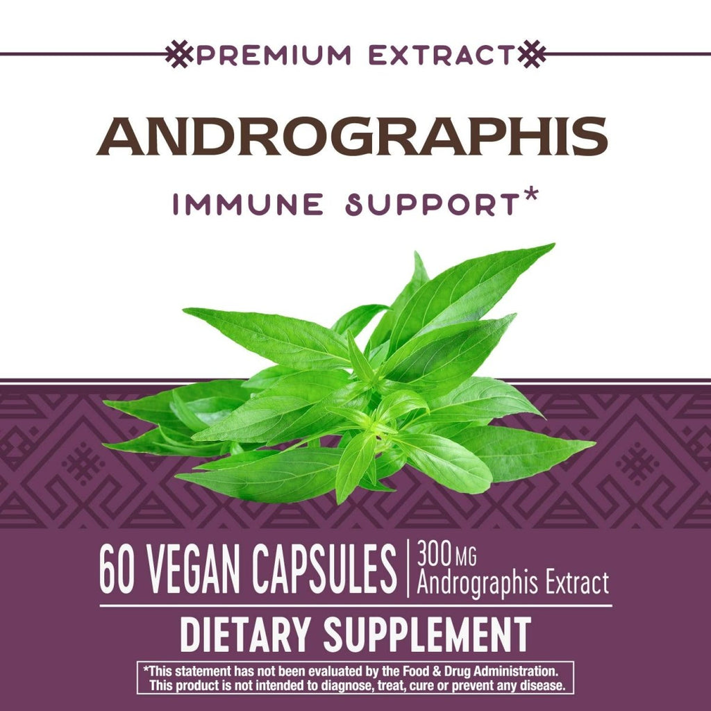 Nature's Way Premium Extract Andrographis, Immune Support, 300 mg Andrographis Extract per serving, 60 Capsules