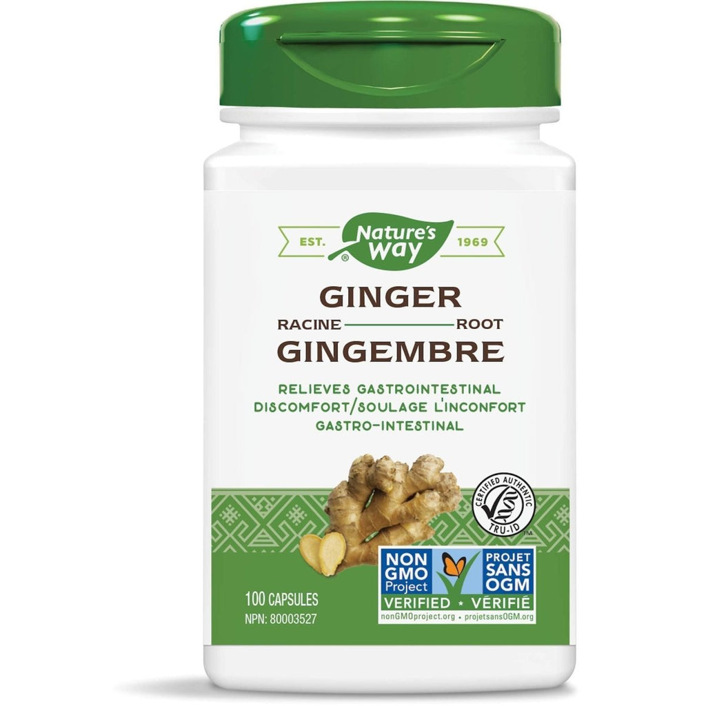 Nature's Way Gingembre Racine 1100 mg par portion 100 gélules végétales