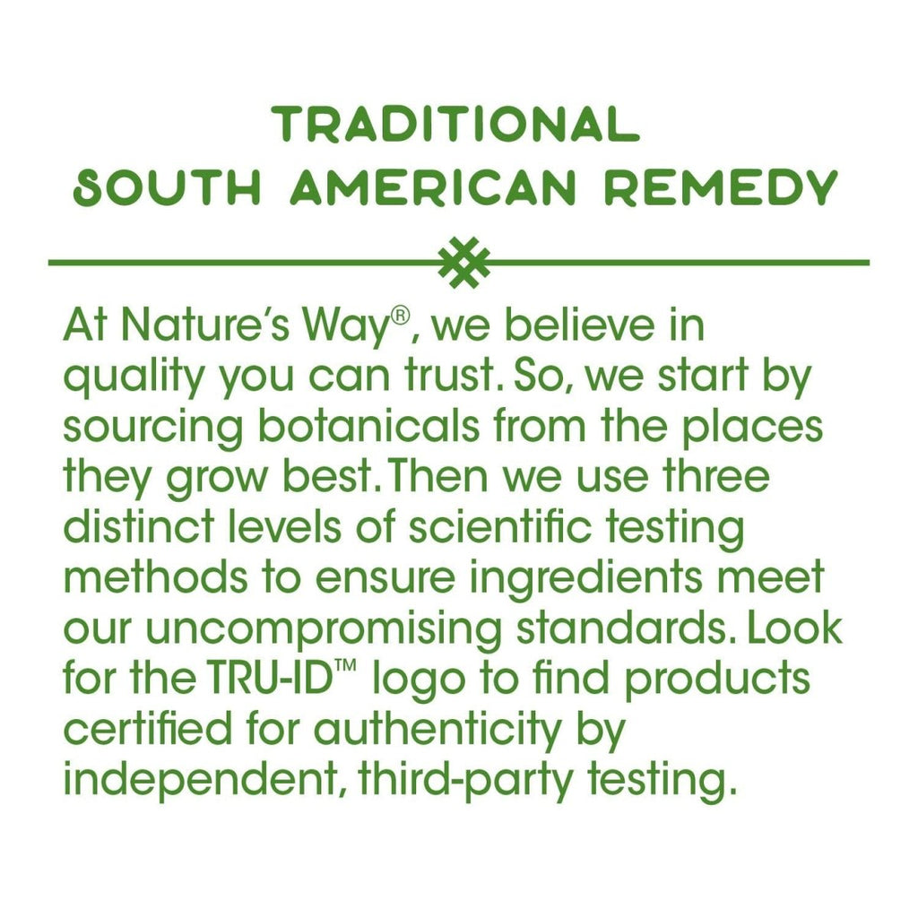 Écorce interne de Pau d'Arco Nature's Way Premium Herbal, 180 capsules
