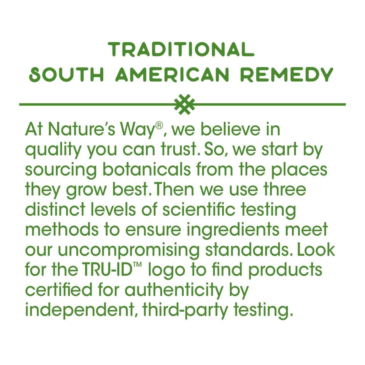 Écorce interne de Pau d'Arco Nature's Way Premium Herbal, 180 capsules