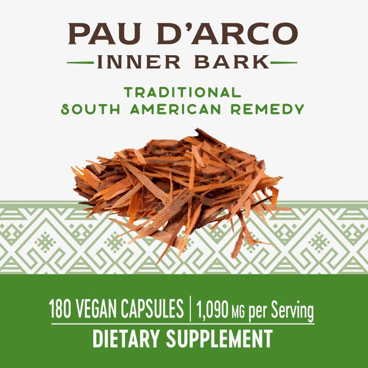 Écorce interne de Pau d'Arco Nature's Way Premium Herbal, 180 capsules
