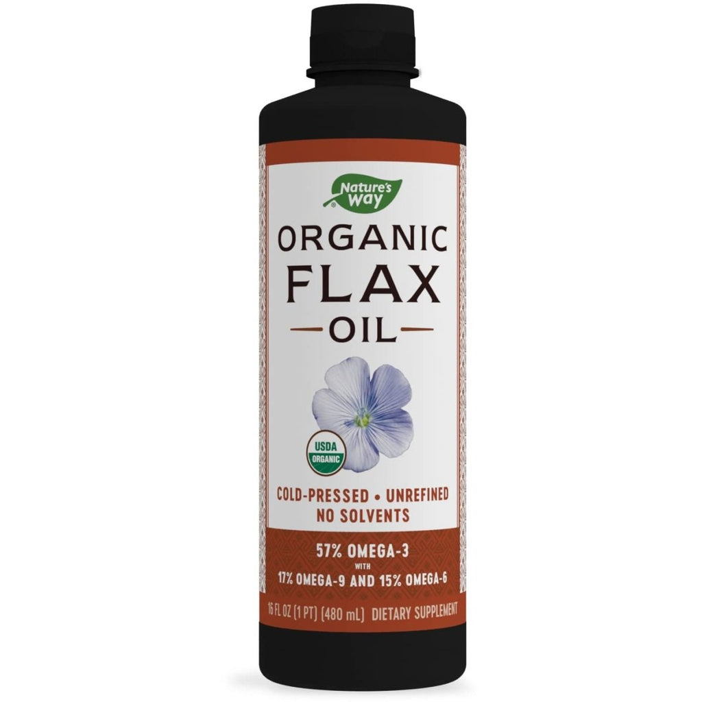 Huile de lin biologique Nature's Way Premium - 16 fl. oz.
