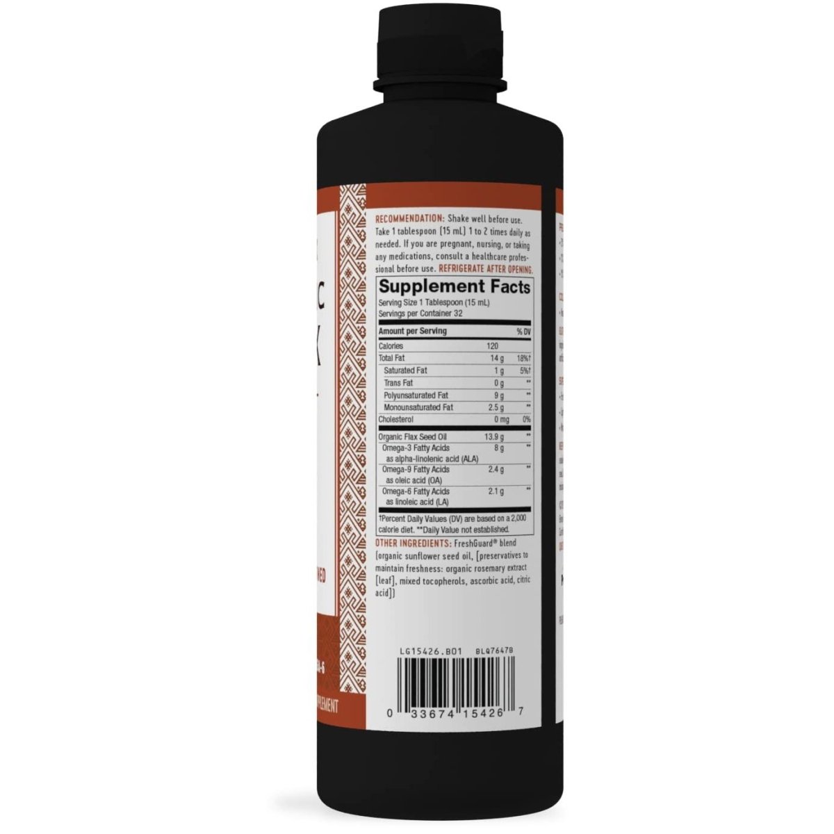 Huile de lin biologique Nature's Way Premium - 16 fl. oz.