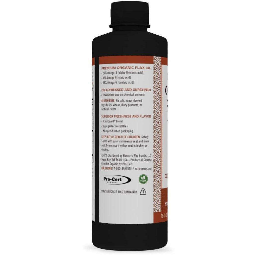 Huile de lin biologique Nature's Way Premium - 16 fl. oz.