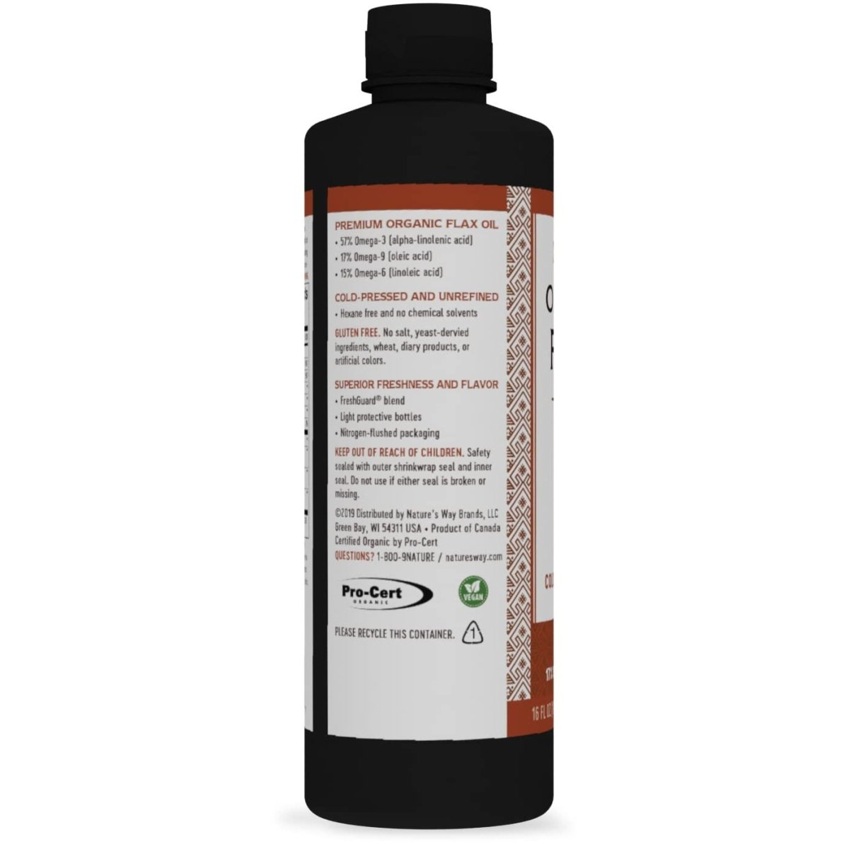 Huile de lin biologique Nature's Way Premium - 16 fl. oz.