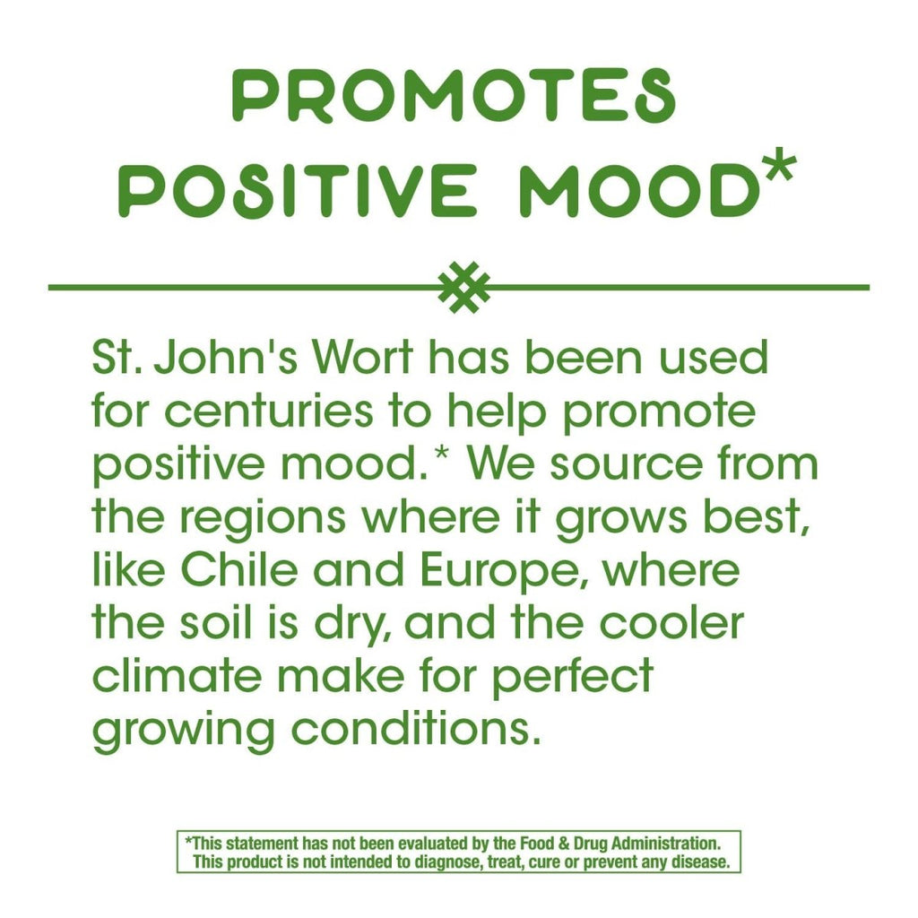 Nature's Way Premium St. John's Wort Herb, Promotes Positive Outlook, 700 mg per serving, 100 Vegan Capsules