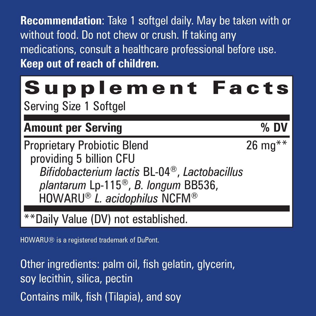 Nature's Way Probiotic Pearls Elite, 5 milliards de cultures vivantes, 30 gélules molles