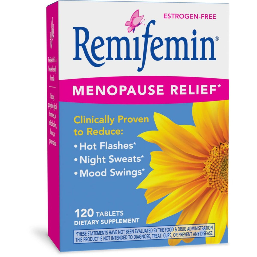 Nature's Way Remifemin, Menopause Relief, Reduces Hot Flashes and Menopause Symptoms, Estrogen-Free, 120 Tablets