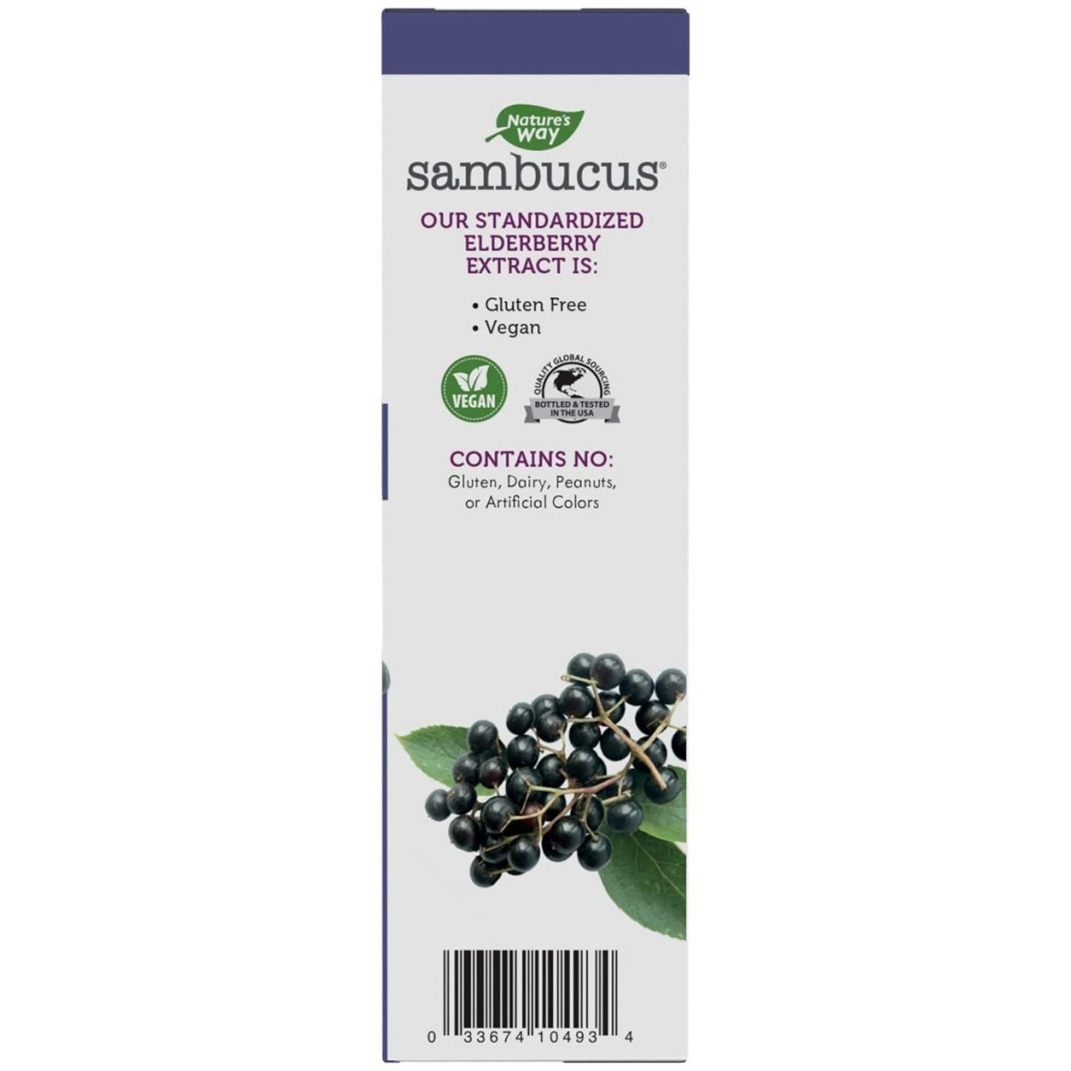 Sambucus de Nature's Way Gouttes de sureau avec sureau ultra fort, soutien immunitaire, fabriqué à partir de 6400 mg de baies de sureau par 1 ml, 30 ml
