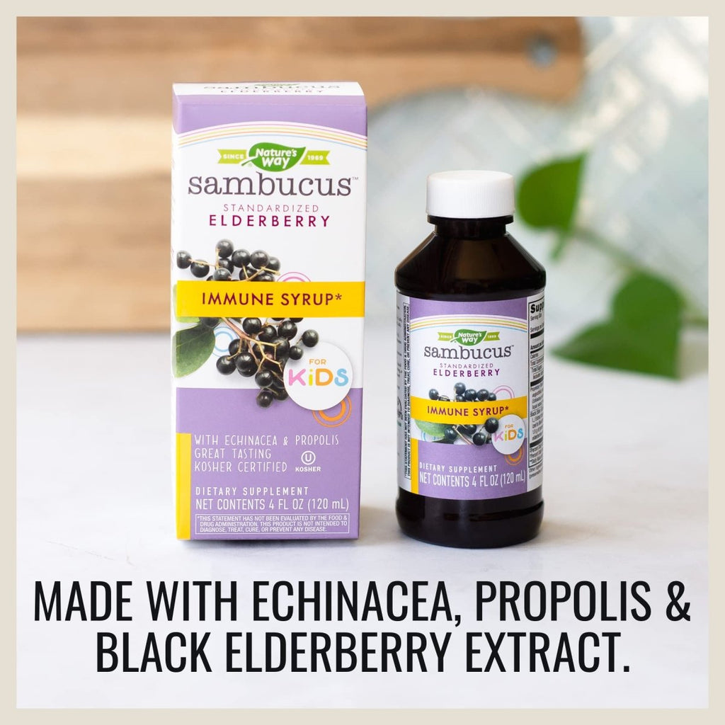Nature's Way Sambucus Sirop Immunité Sureau pour Enfants - 120 ml