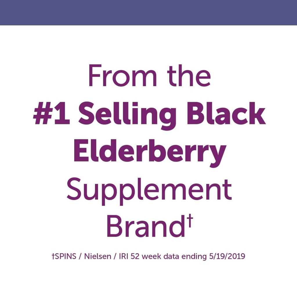 Nature's Way Sambucus Elderberry Lozenges, 1000 mg Vitamin C Per Serving, Wild Cherry, 24 Count