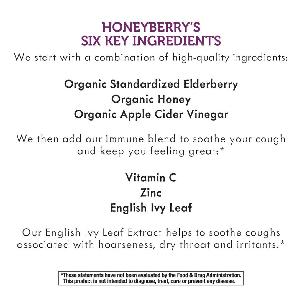 Nature's Way Sambucus HoneyBerry Cough Syrup for Kids with Black Elderberry Extract & Organic Honey, Immune Support, 4 Fl. Oz.