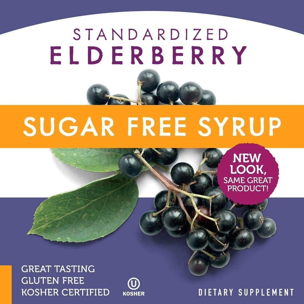 Nature's Way Sambucus Sugar-Free Elderberry Syrup, Traditional Immune Support, 8 Fl Oz.