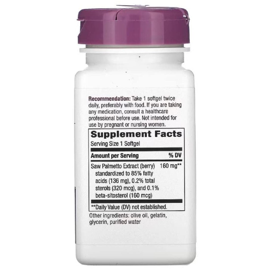 Nature'S Way Saw Palmetto Extract 60 Sgel