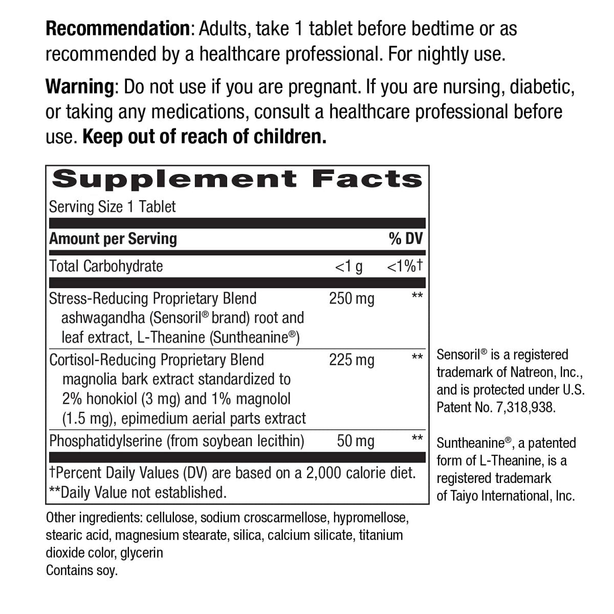 Nature's Way Sleep Tonight - Formule anti-stress - 28 comprimés