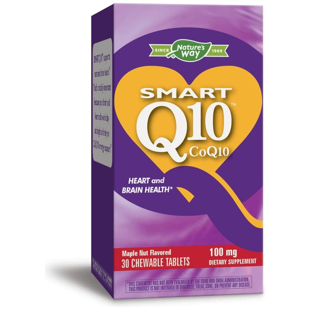 Nature's Way Smart Q10 CoQ10 Érable et Noix 30 Comprimés à Croquer