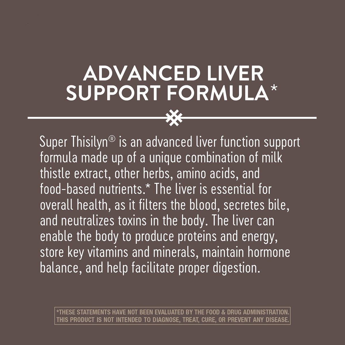 Nature's Way Super Thisilyn, formule avancée de soutien hépatique, soutien de la fonction hépatique, 60 capsules