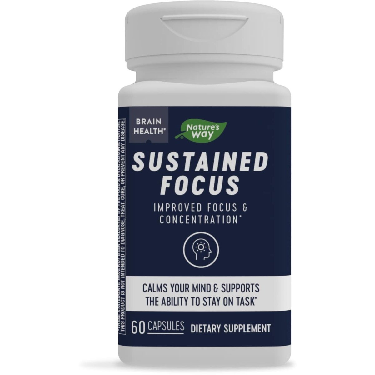 Nature's Way Sustained Focus, Improved Focus and Concentration, 60 Capsules