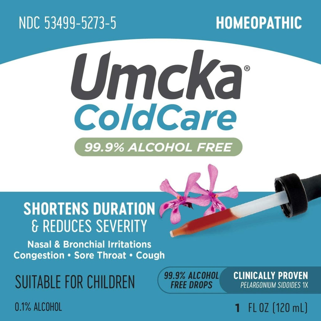 Umcka ColdCare Gouttes Nature's Way, raccourcit les rhumes et réduit la gravité, gouttes saveur cerise, 30 ml
