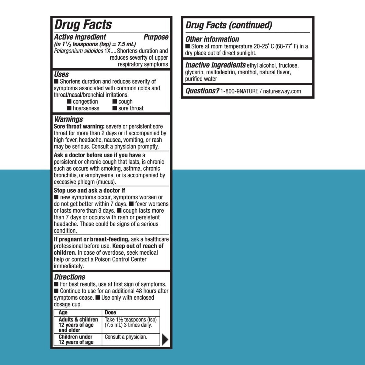 Nature's Way Umcka ColdCare Sirop - 120 ml
