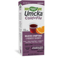 Sirop Nature's Way Umcka Rhume+Grippe, soulagement de la fièvre, des maux de gorge, de la toux et de la congestion, saveur orange, 120 ml.