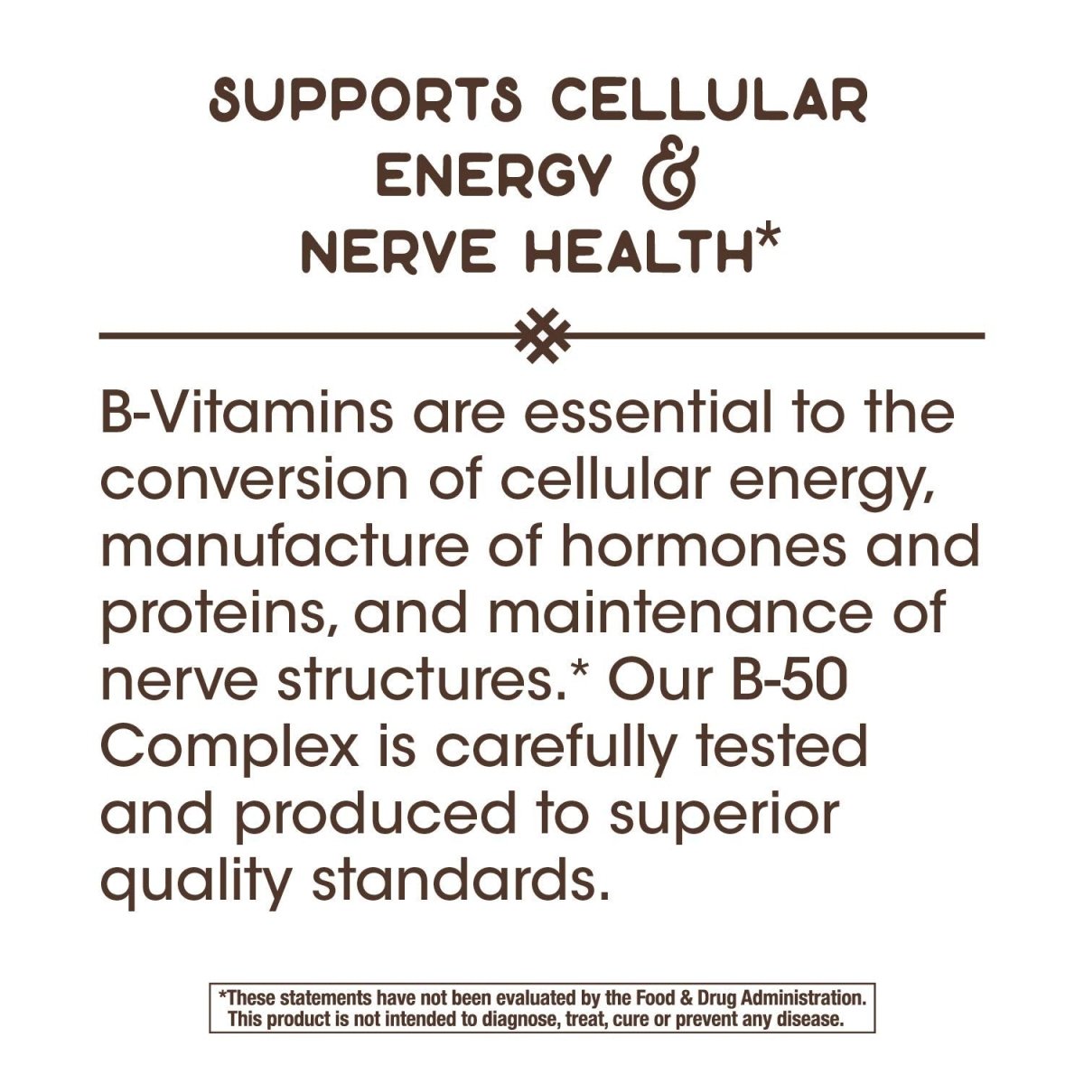 Nature's Way Complexe Vitamine B-50 Gélules - Vitamine B Complète