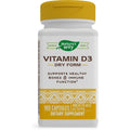 Nature's Way Vitamine D3 sous forme sèche, favorise la santé des os et le fonctionnement du système immunitaire, 10 mcg par portion, 100 gélules