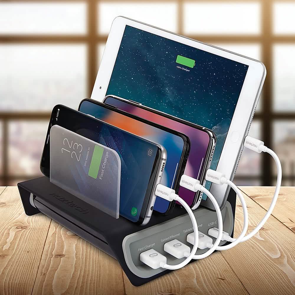 Naztech - Concentrateur d'alimentation à chargement rapide adaptatif Power Hub4