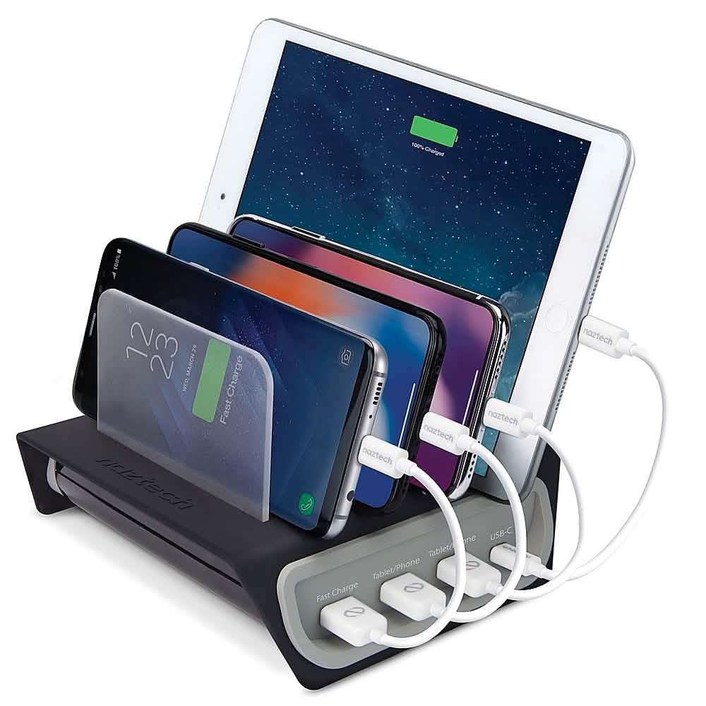 Naztech - Concentrateur d'alimentation à chargement rapide adaptatif Power Hub4