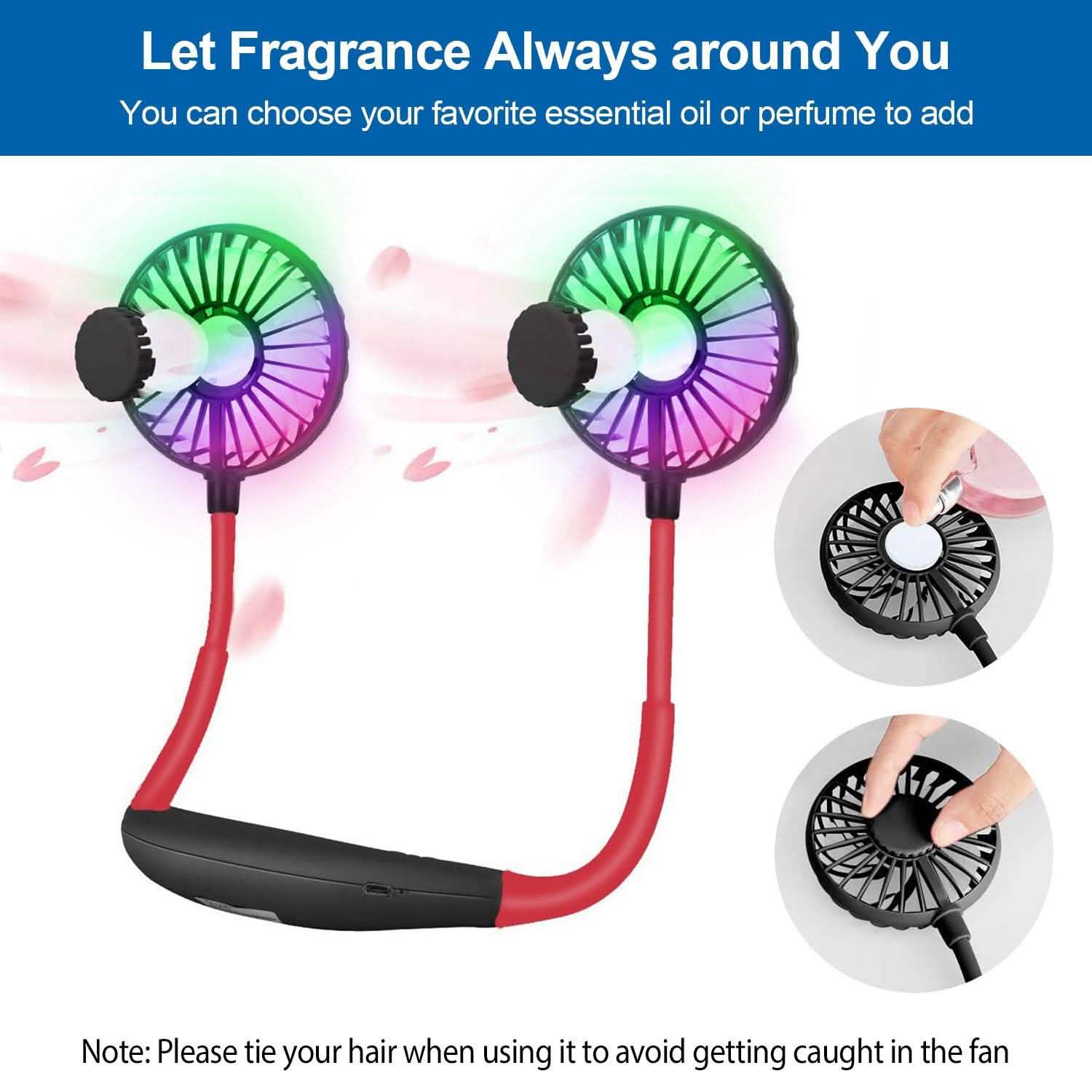 Ventilateur de cou mains libres portable