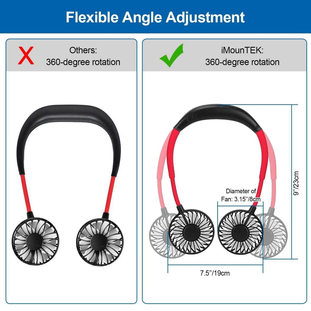 Ventilateur de cou mains libres portable