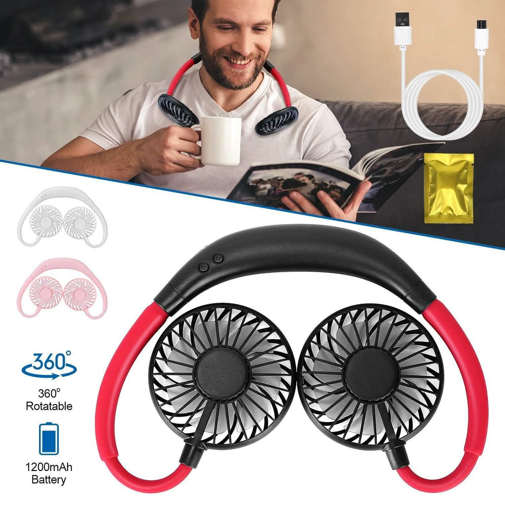 Ventilateur de cou mains libres portable