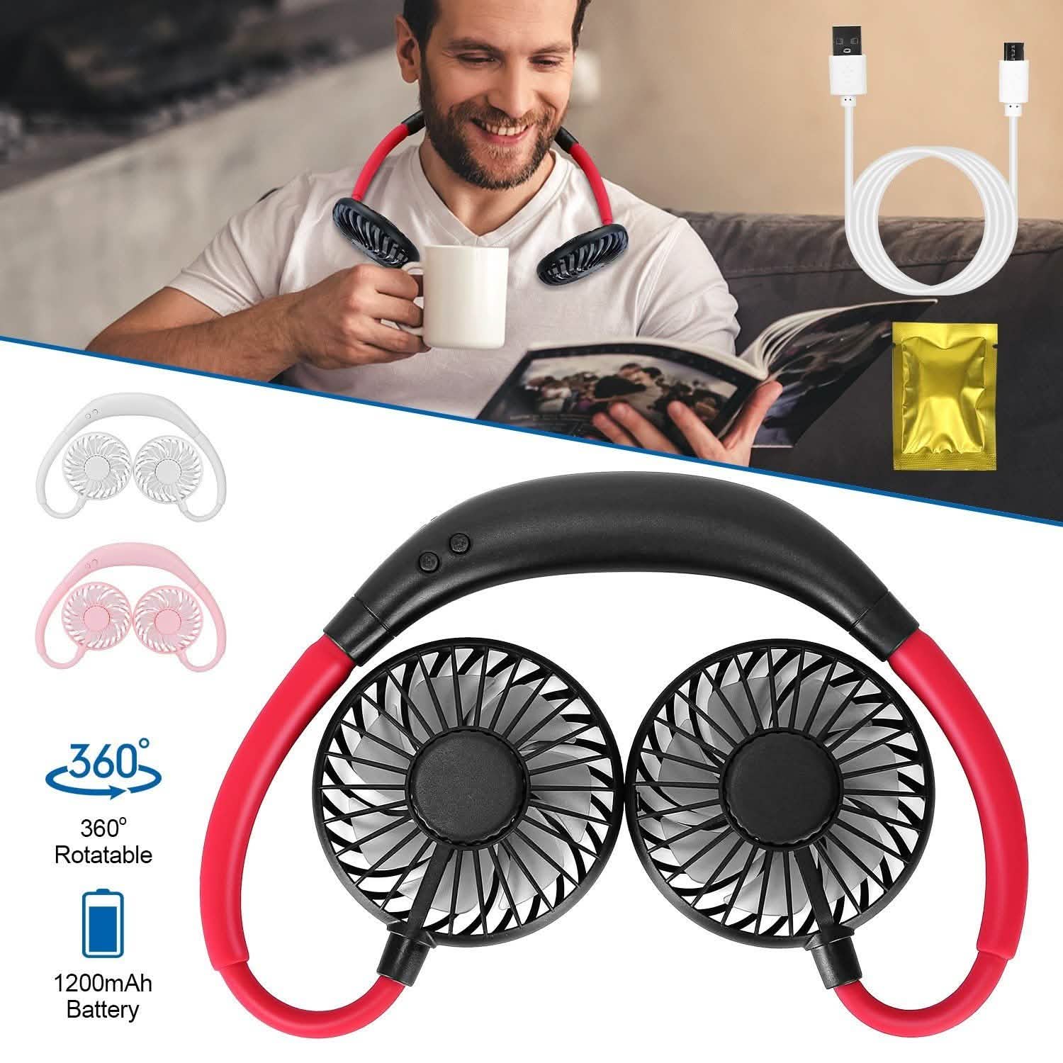 Ventilateur de cou mains libres portable