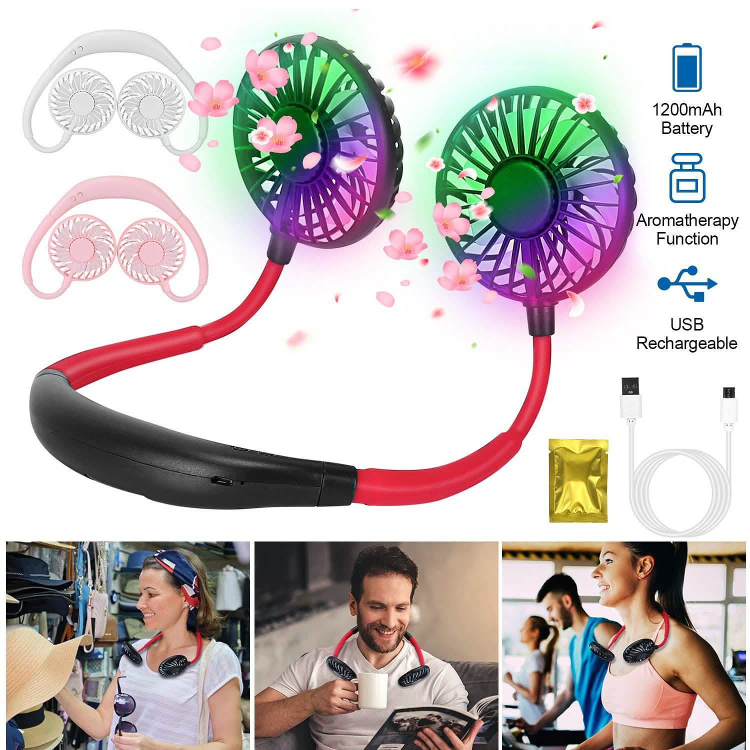 Ventilateur de cou mains libres portable