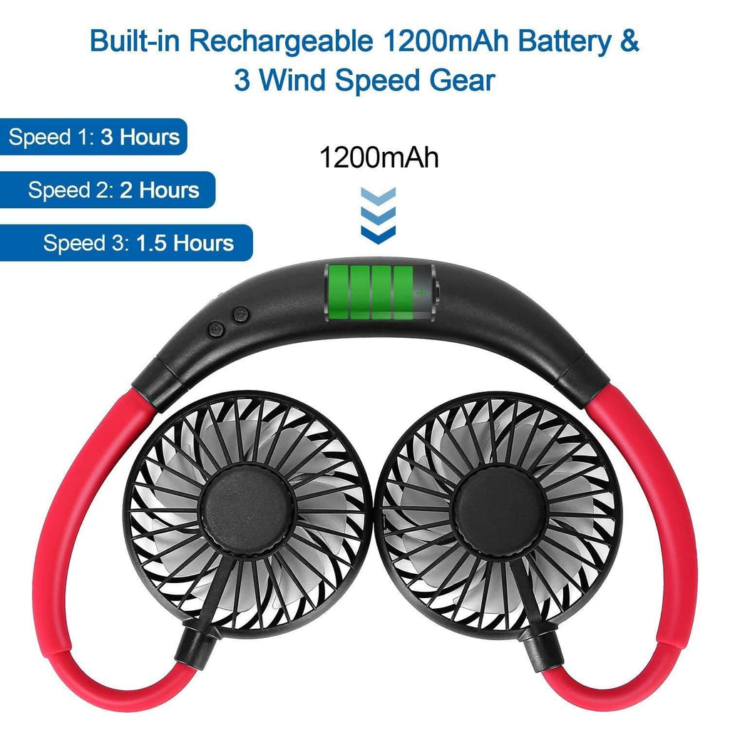 Ventilateur de cou mains libres portable