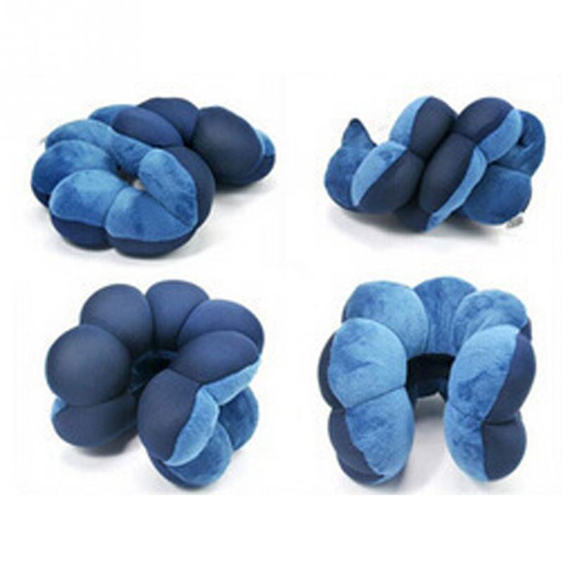 Oreiller de voyage microbilles confortable et respirant avec housse lavable en machine – Oreiller cervical de voyage en mousse à mémoire de forme pour avion, maison ou en déplacement, soutien ultra doux en microfibre pour votre cou, travail ou voyage.