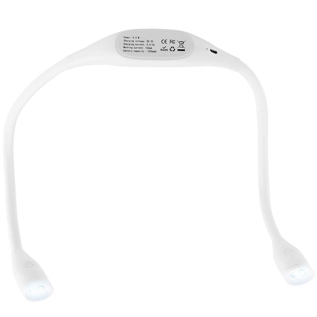 Lampe de lecture à poser au cou rechargeable pour livre ou lit