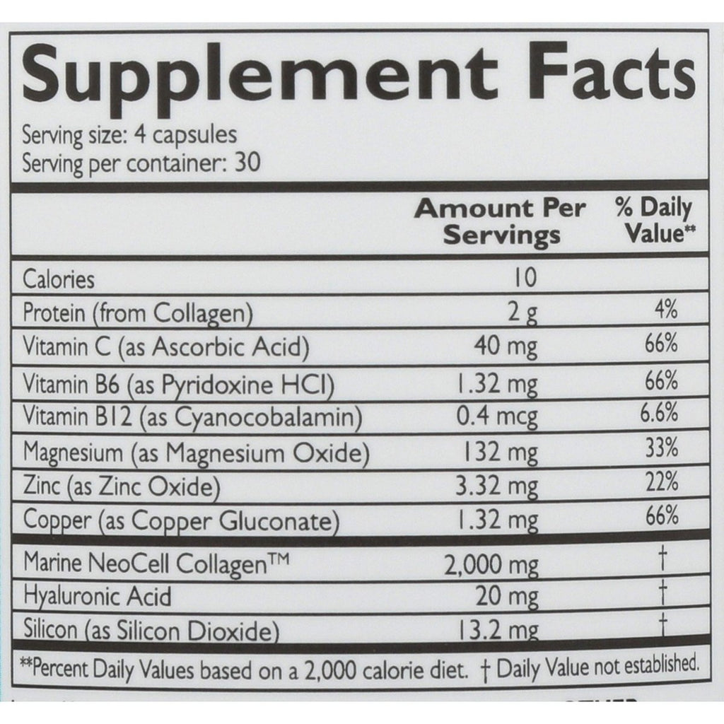 Neocell Fish Collagen Plus - 120 Capsules for Skin and Joint